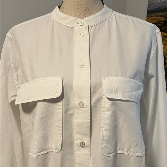 H&M Cropped White Buttondown - Picture 3 of 12